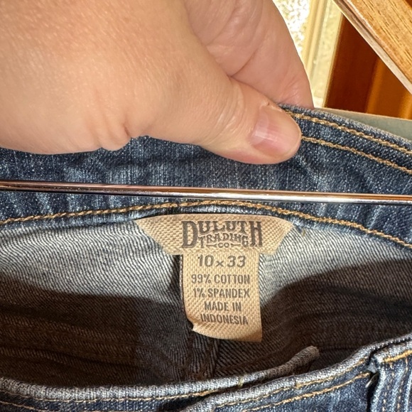 Duluth Trading Co Blue Straight Leg Jeans Size 10 x 33 - Picture 2 of 8